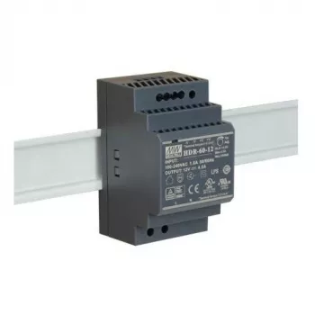 Mean Well HDR-60-12 12V 60W 5A DIN Rail Switching Power Supply