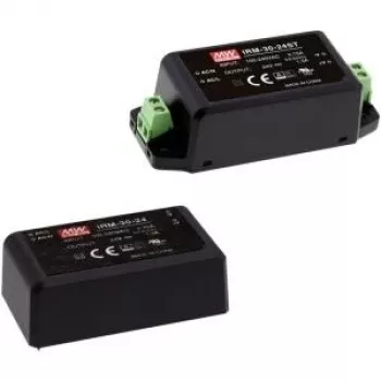 MEAN WELL IRM-30-5 30W 5V 6A Encapsulated PCB Mount Power Supply, Black