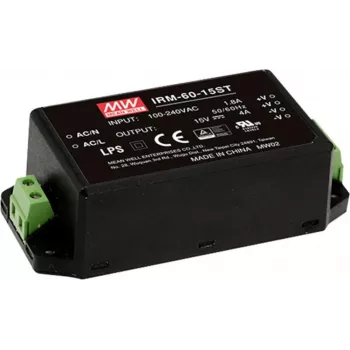 Mean Well IRM-60-12ST 60W AC/DC PCB Mount Power Supply 12V 5A