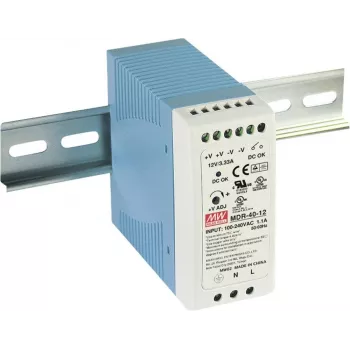 MEAN WELL MDR-40-12 DIN Rail Power Supply 12V DC 3.33A 40W