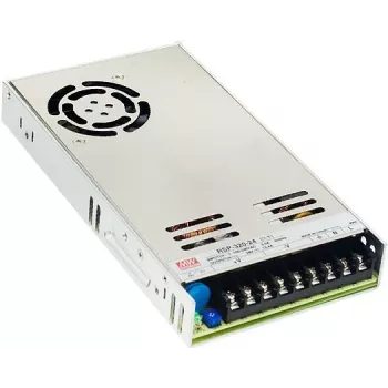 MEAN WELL RSP-320-24 320W 24V 13.4A Enclosed Switching Power Supply with PFC, 1U Low Profile, 88-264V AC Input