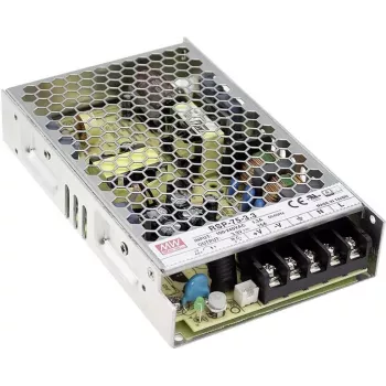 MEAN WELL RSP-75-15 75W 15V 5A 1U Enclosed Power Supply with Active PFC