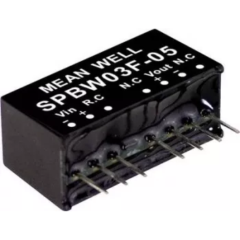 MEAN WELL SPBW03G-05 3W DC-DC Converter Module 5V 600mA 9-18V Input DIP24