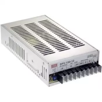 MEAN WELL SPV-150-48 153.6W 48V 3.2A Single Output AC/DC Enclosed Switching Power Supply with Active PFC and Passive Cooling