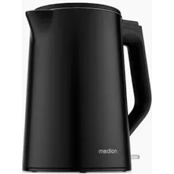 Medion Life MD12105 Double-Walled Electric Kettle 1.5 L 2200 W Black