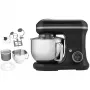MEDION LIFE MD18420g Digital Kitchen Machine 500W Motor, 1000W Heating, 2.2L Bowl, 10 Speeds + Turbo, LCD Display, Stainless Steel, Black