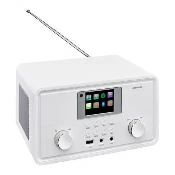 MEDION MD 88069 Internet Radio with DAB+, FM, Bluetooth and Wi-Fi, White