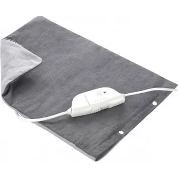 Medisana HP 605 Heating Pad, Grey, 100W, 3 Temperature Settings, Auto Shut-off, Washable Microfleece