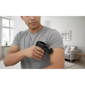 Medisana MG 120 Pocket Massage Gun Percussion Massager with 4 Attachments, USB-C Rechargeable, 4 Intensity Levels, Compact Travel Size