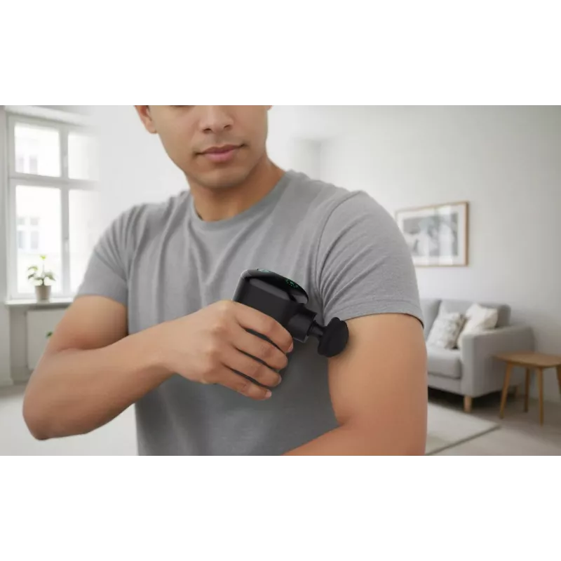 Medisana MG 120 Pocket Massage Gun Percussion Massager with 4 Attachments, USB-C Rechargeable, 4 Intensity Levels, Compact Travel Size