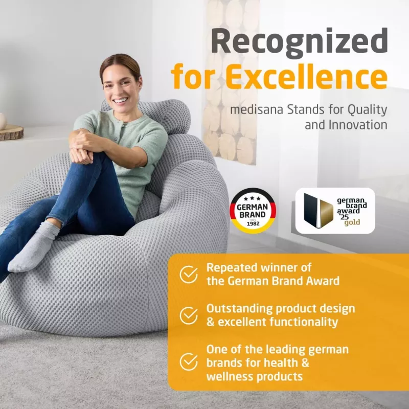 Medisana RS100 Bubble Sofa with Massage, Grey