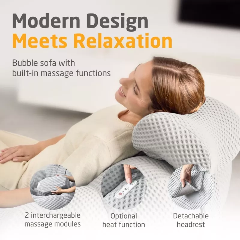 Medisana RS100 Bubble Sofa with Massage, Grey