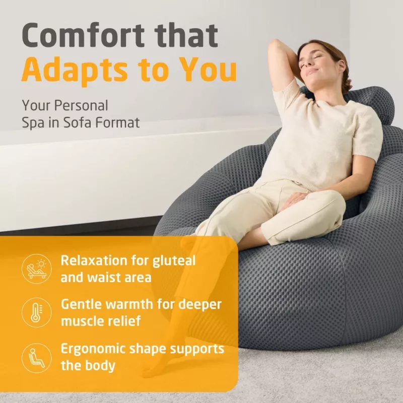 Medisana RS150 Bubble Sofa with Massage Dark Grey