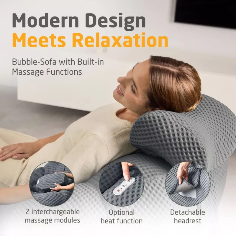 Medisana RS150 Bubble Sofa with Massage Dark Grey