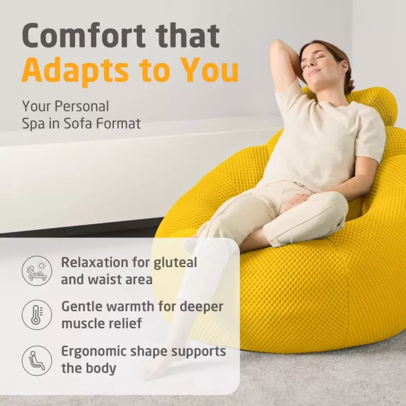 Medisana RS200 Bubble Sofa with Massage Yellow