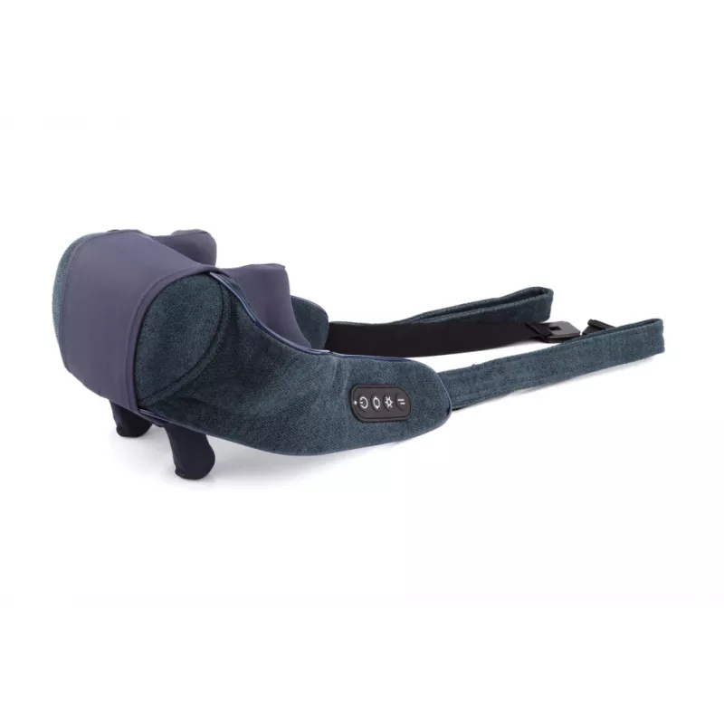 Medivon Hyperion Collar Shiatsu Neck and Shoulder Massager with Heat, 8 Massage Heads, 3 Intensity Levels, Black/Grey