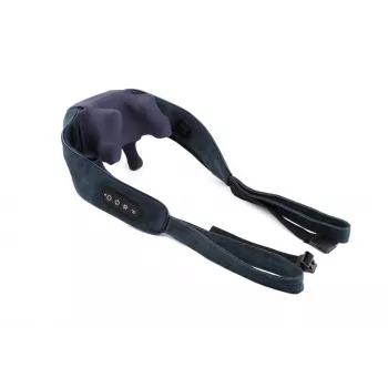 Medivon Hyperion Collar Shiatsu Neck and Shoulder Massager with Heat, 8 Massage Heads, 3 Intensity Levels, Black/Grey