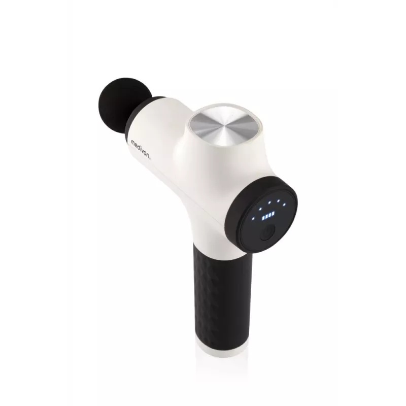 Medivon Relix Percussion Massage Gun White | 30 Speeds, 12mm Amplitude, Ultra-Quiet