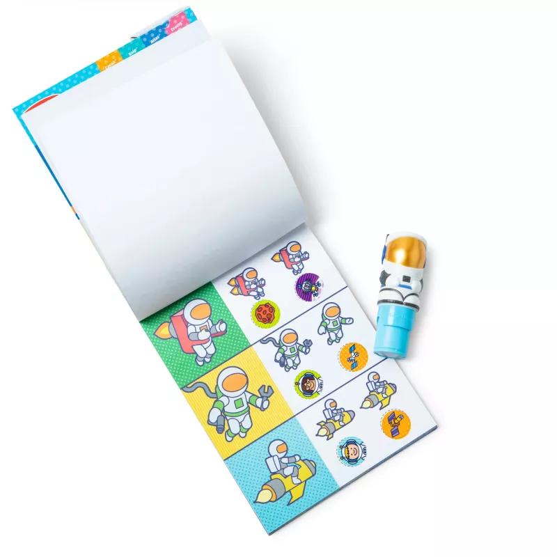 Melissa & Doug Sticker WOW! Astronaut Sticker Stamper & Pad - 300 Stickers