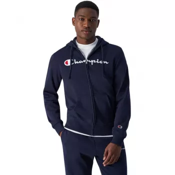 Men's Champion Full Zip Hoodie Navy Blue 220255 BS501 L