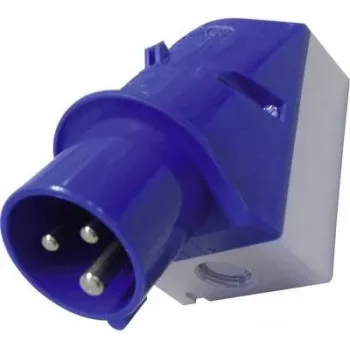 MENNEKES CEE-CARA Wall Mounted Plug 16 A 3-Pole 230 V 6h IP44 Blue