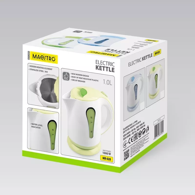 MEO Electric Kettle 1L 1000W MR-028-GREEN MAESTRO