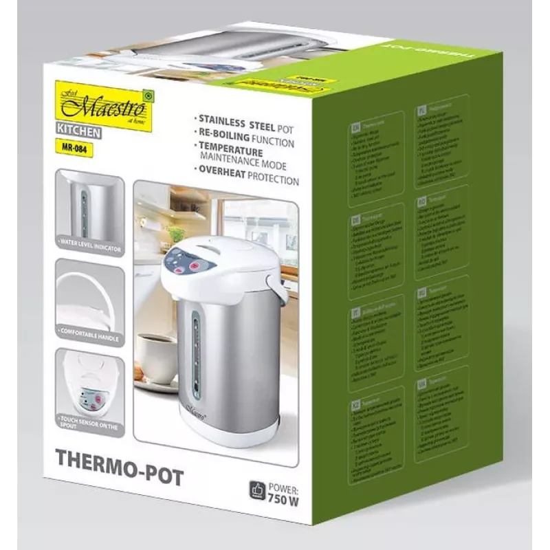 MEO MR-084 4.5L Electric Water Heater & Dispenser 750W Stainless Steel