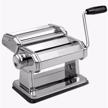 MEO MR-1679 MAESTRO Manual Pasta Maker - Chrome-Plated Steel, 9 Thickness Settings, 3 Pasta Types, Table Clamp