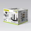MEO MR-2900-24 MAESTRO Cooking Pot 24 cm 5.0 L Stainless Steel with Glass Lid, Induction Compatible