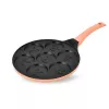 MEO Smile Crepe Pan 26 cm Non-Stick Aluminum Black MR-1222-B