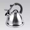 MEO Stovetop Kettle 2.8L MR-1328 MAESTRO Stainless Steel Whistling Tea Kettle with Heat-Resistant Bakelite Handle, Induction & All Hob Compatible, Silver
