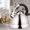 MEO Stovetop Kettle 2.8L MR-1328 MAESTRO Stainless Steel Whistling Tea Kettle with Heat-Resistant Bakelite Handle, Induction & All Hob Compatible, Silver