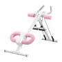 MERACH MR-2314 Abdominal Exercise Machine - Adjustable Spring Resistance, Foldable, LCD Monitor, Black/Red