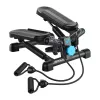 MERACH MR-2354B2 Mini Stepper with Resistance Bands, Hydraulic Cylinders, LCD Display, Black