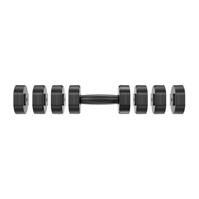 MERACH MR-2444 Adjustable Dumbbells (Set of 2) - 2.5-24 kg, 15 Settings, Rotary Dial, Black/Red