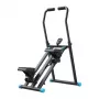 MERACH MR-2448B1 Mini Stepper with Resistance Bands, LCD Monitor, Hydraulic Cylinders, Black/Grey