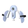 MERACH MR-2522 Leg Trainer (White and Blue) - Adjustable Spring Resistance Thigh Exerciser with LCD Counter