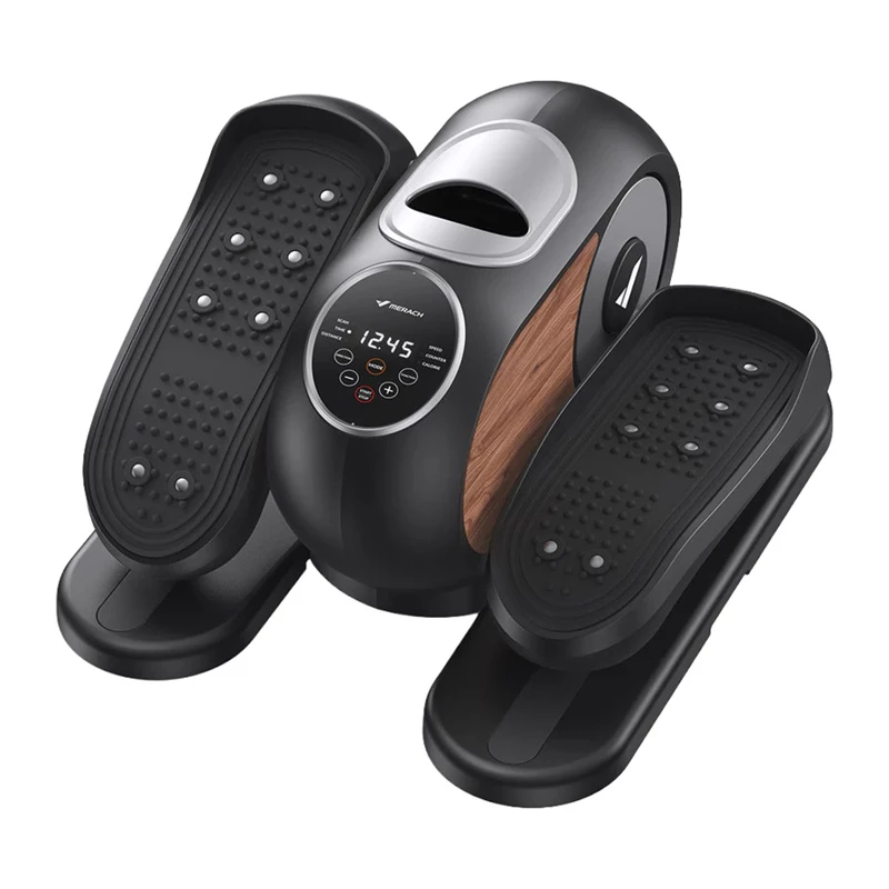 MERACH MR-E32B1 Mini Elliptical Trainer Magnetic Resistance 8 Levels LCD Display Under-Desk Black