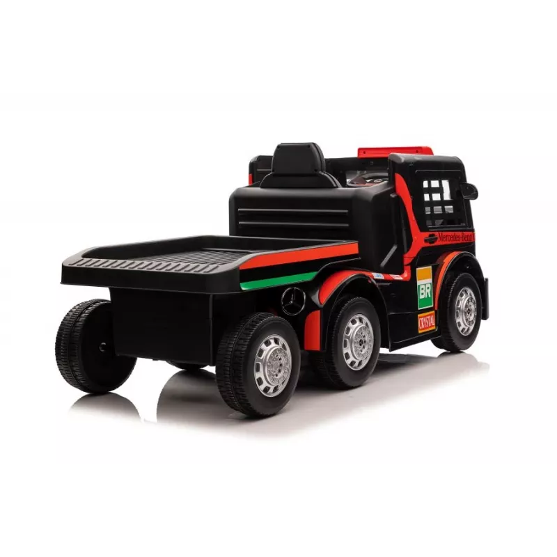 Mercedes Truck + Trailer XMX622B Battery-Powered Toy with LED Lights Red LCD