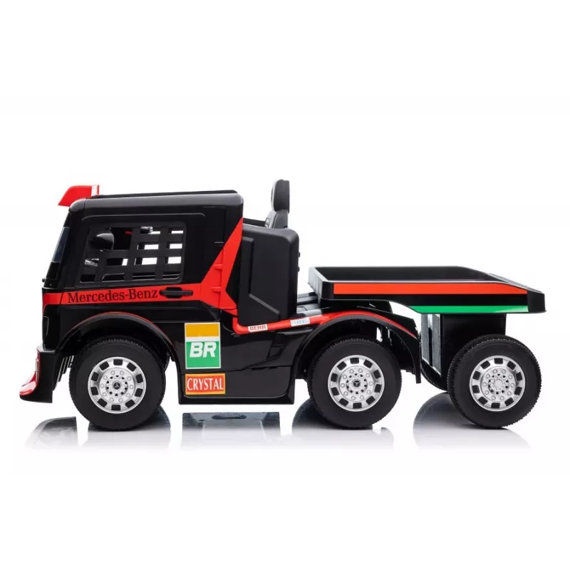 Mercedes Truck + Trailer XMX622B Battery-Powered Toy with LED Lights Red LCD