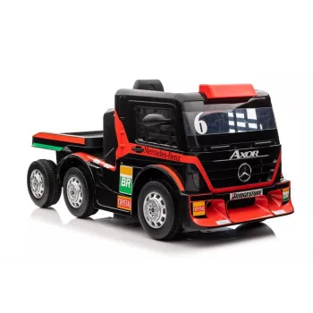 Mercedes Truck + Trailer XMX622B Battery-Powered Toy with LED Lights Red LCD