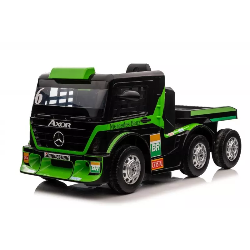 Mercedes Truck + Trailer XMX622B Green LCD Battery-Powered Toy
