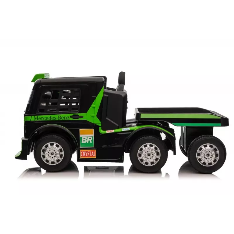 Mercedes Truck + Trailer XMX622B Green LCD Battery-Powered Toy