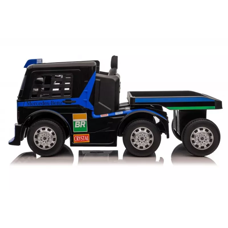Mercedes Truck + Trailer XMX622B Navy Blue LCD Battery-Powered Toy