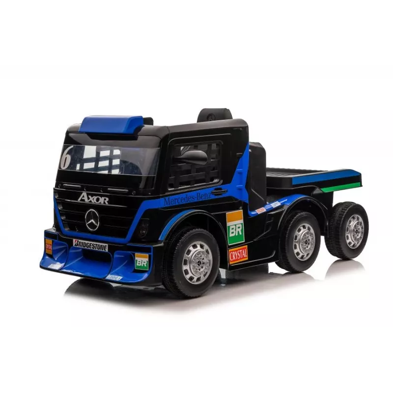 Mercedes Truck + Trailer XMX622B Navy Blue LCD Battery-Powered Toy