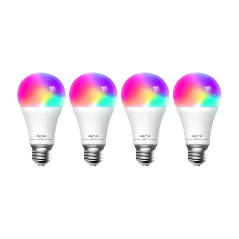 Meross MSL120 WiFi Smart LED Light Bulb (HomeKit) (Four-Pack)
