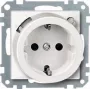 MERTEN 232819 FI-Schuko Safety Socket Outlet with RCD, 16 A, 230 V, Polar White