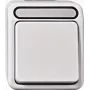 Merten Aquastar 2-Pole Control Switch with Indicator Light, Light Grey MEG3102-8029