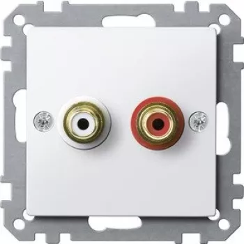 Merten MEG4350-0319 Schuko Socket Outlet 1-Gang Polar White Glossy