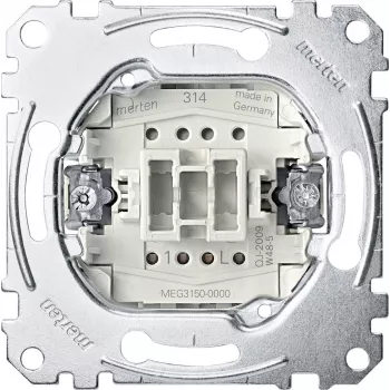 Merten Push-Button Insert 1-Pole 10A 250V MEG3050-0000